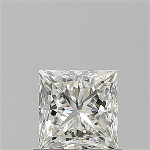 Picture of Natural Diamond 0.80 Carats, Princess with  Cut, J Color, IF Clarity and Certified by GIA