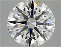 Natural Diamond 3.70 Carats, Round with Excellent Cut, F Color, VS2 Clarity and Certified by GIA