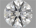 Natural Diamond 0.75 Carats, Round with Excellent Cut, F Color, VS1 Clarity and Certified by GIA