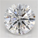 Lab Grown Diamond 2.56 Carats, Round with Ideal Cut, D Color, IF Clarity and Certified by IGI