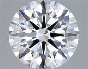 Picture of Lab Grown Diamond 3.05 Carats, Round with Ideal Cut, E Color, VVS2 Clarity and Certified by IGI