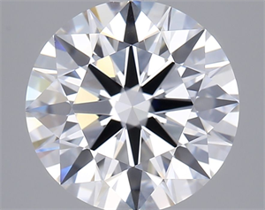 Picture of Lab Grown Diamond 2.50 Carats, Round with Ideal Cut, D Color, VVS1 Clarity and Certified by IGI