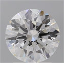 Lab Grown Diamond 2.10 Carats, Round with Ideal Cut, D Color, VS1 Clarity and Certified by IGI