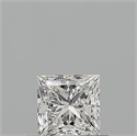 Diamante Natural 0.50 quilates, Princesa , Color F, claridad VS1 y certificado GIA