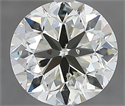 Natural Diamond 1.50 Carats, Round with Very Good Cut, J Color, SI1 Clarity and Certified by IGI