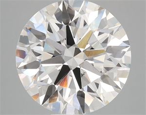 Picture of Lab Grown Diamond 3.55 Carats, Round with Ideal Cut, D Color, VVS2 Clarity and Certified by IGI