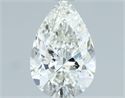 Natural Diamond 1.00 Carats, Pear with  Cut, H Color, VS2 Clarity and Certified by IGI