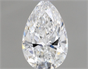 Diamante Natural 0.43 quilates, De pera , Color F, claridad SI1 y certificado GIA