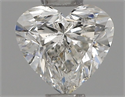 Natural Diamond 0.50 Carats, Heart with  Cut, G Color, SI2 Clarity and Certified by IGI
