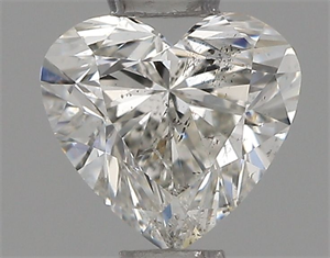 Picture of Natural Diamond 0.50 Carats, Heart with  Cut, G Color, SI2 Clarity and Certified by IGI