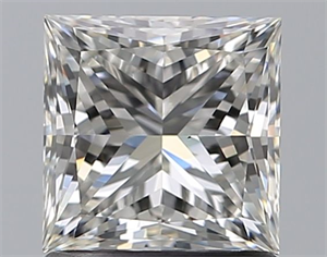 Picture of Natural Diamond 1.21 Carats, Princess with  Cut, I Color, VS1 Clarity and Certified by GIA