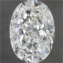 Natural Diamond 1.80 Carats, Oval with  Cut, H Color, VVS2 Clarity and Certified by GIA