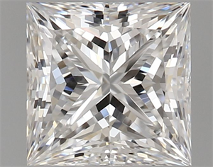 Picture of Natural Diamond 0.70 Carats, Princess with  Cut, F Color, VS1 Clarity and Certified by GIA