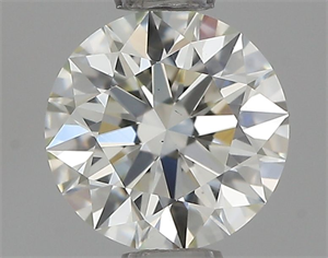 Picture of Natural Diamond 0.70 Carats, Round with Excellent Cut, J Color, VS1 Clarity and Certified by IGI