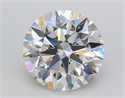 Lab Grown Diamond 4.02 Carats, Round with Excellent Cut, F Color, VS1 Clarity and Certified by GIA