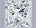 Diamante Natural 1.50 quilates, Princesa , Color I, claridad VVS2 y certificado IGI