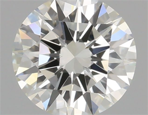 Picture of Natural Diamond 0.41 Carats, Round with Excellent Cut, I Color, VVS2 Clarity and Certified by GIA