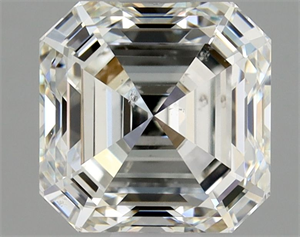 Picture of Natural Diamond 1.52 Carats, Asscher with  Cut, J Color, SI1 Clarity and Certified by GIA
