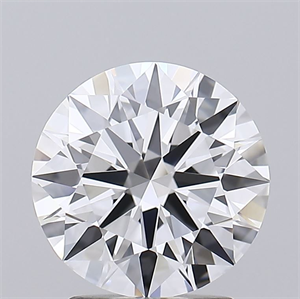Picture of Lab Grown Diamond 2.28 Carats, Round with Ideal Cut, D Color, IF Clarity and Certified by IGI
