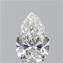 Natural Diamond 0.50 Carats, Pear with  Cut, G Color, VVS2 Clarity and Certified by GIA
