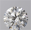 Natural Diamond 2.01 Carats, Round with Excellent Cut, H Color, SI1 Clarity and Certified by HRD