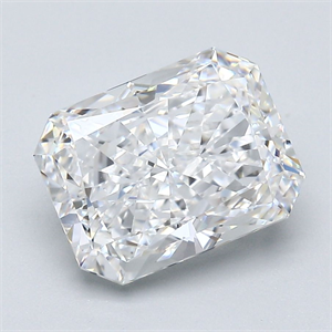 Foto Diamante Natural 3.01 quilates, Radiante , Color F, claridad VVS1 y certificado GIA de