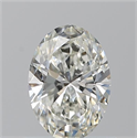 Natural Diamond 0.80 Carats, Oval with  Cut, I Color, SI1 Clarity and Certified by GIA