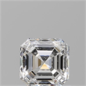 Diamante Natural 0.91 quilates, Asscher , Color E, claridad SI1 y certificado GIA
