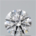 Natural Diamond 0.74 Carats, Round with Excellent Cut, D Color, SI1 Clarity and Certified by GIA
