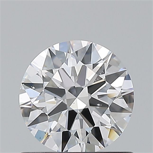 Picture of Natural Diamond 0.74 Carats, Round with Excellent Cut, D Color, SI1 Clarity and Certified by GIA