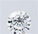 Lab Grown Diamond 1.03 Carats, Round with Ideal Cut, D Color, VVS2 Clarity and Certified by IGI