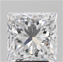 Natural Diamond 4.03 Carats, Princess with  Cut, E Color, SI1 Clarity and Certified by GIA