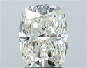 Natural Diamond 2.01 Carats, Cushion with  Cut, K Color, SI1 Clarity and Certified by GIA
