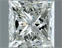Natural Diamond 1.50 Carats, Princess with  Cut, H Color, VS1 Clarity and Certified by IGI