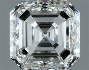 Picture of Natural Diamond 1.00 Carats, Asscher with  Cut, H Color, VS2 Clarity and Certified by IGI