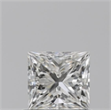 Natural Diamond 0.72 Carats, Princess with  Cut, H Color, VS2 Clarity and Certified by GIA