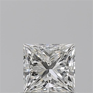 Picture of Natural Diamond 0.72 Carats, Princess with  Cut, H Color, VS2 Clarity and Certified by GIA