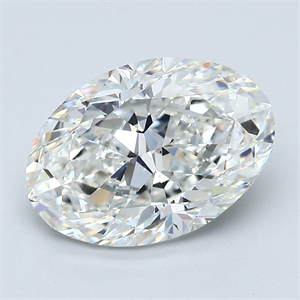 Foto Diamante Natural 4.01 quilates, Ovalado , Color G, claridad VS2 y certificado GIA de