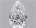 Natural Diamond 0.50 Carats, Pear with  Cut, D Color, VVS2 Clarity and Certified by GIA