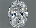 Natural Diamond 0.50 Carats, Oval with  Cut, D Color, SI1 Clarity and Certified by GIA