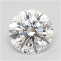 Natural Diamond 0.42 Carats, Round with Excellent Cut, F Color, VVS1 Clarity and Certified by GIA