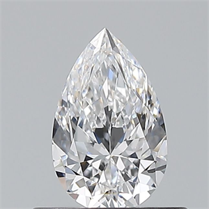 Foto Diamante Natural 0.50 quilates, De pera , Color D, claridad VVS1 y certificado GIA de