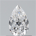 Natural Diamond 0.50 Carats, Pear with  Cut, D Color, VVS1 Clarity and Certified by GIA