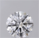 Lab Grown Diamond 2.01 Carats, Round with Ideal Cut, D Color, IF Clarity and Certified by IGI