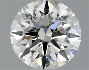 Foto Diamante Natural 0.43 quilates, Redondo , Color F, claridad IF y certificado GIA de