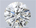 Natural Diamond 1.15 Carats, Round with Excellent Cut, I Color, SI1 Clarity and Certified by IGI