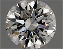 Natural Diamond 0.53 Carats, Round with Excellent Cut, I Color, VVS2 Clarity and Certified by GIA