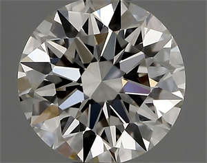 Picture of Natural Diamond 0.53 Carats, Round with Excellent Cut, I Color, VVS2 Clarity and Certified by GIA