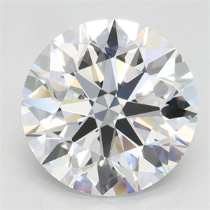 Picture of Lab Grown Diamond 3.58 Carats, Round with Excellent Cut, D Color, VVS1 Clarity and Certified by GIA
