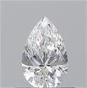 Diamante Natural 0.55 quilates, De pera , Color G, claridad VVS2 y certificado GIA